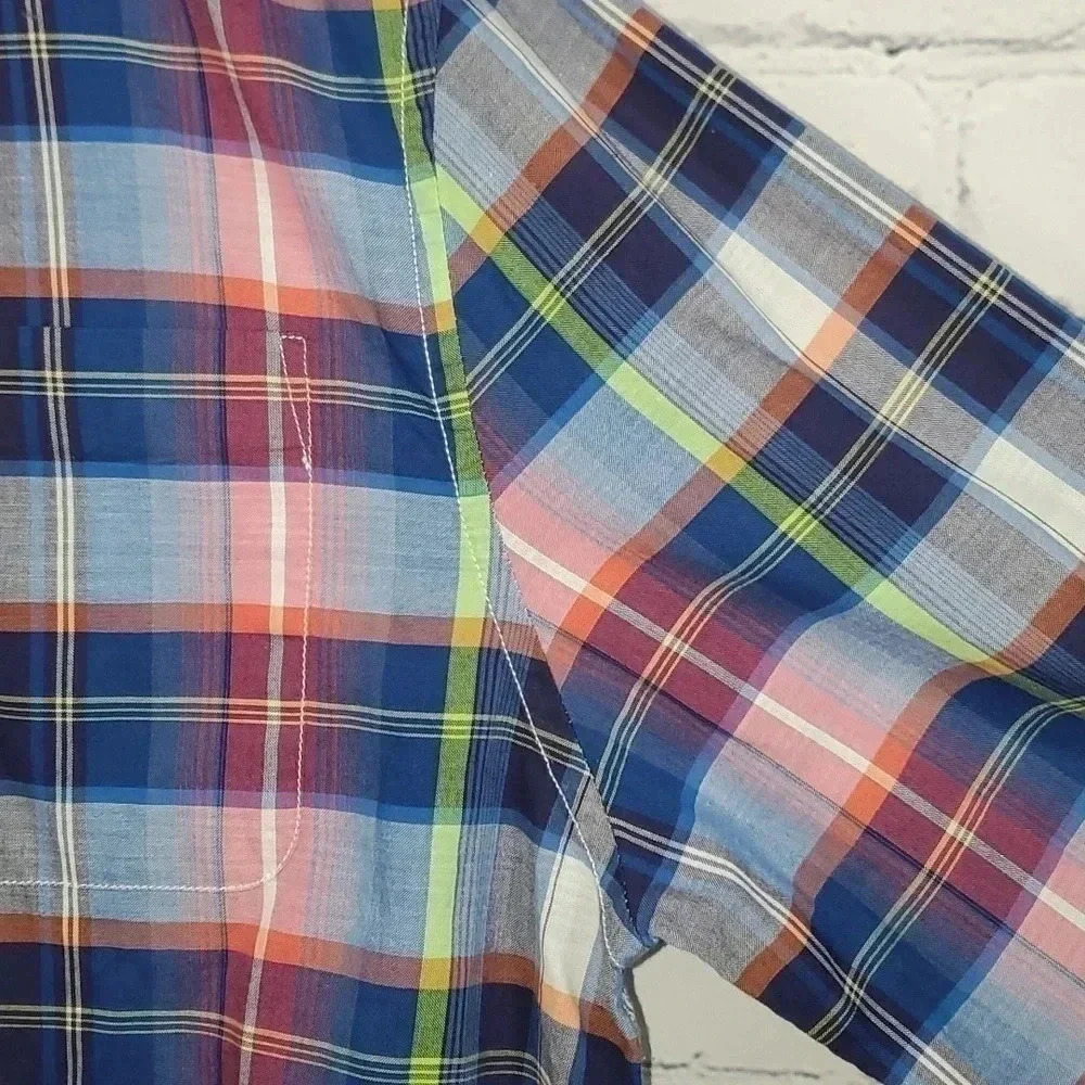 Men's Johnnie-O Hangin' Out Button Down Long-sleeved Size L Color Wake - Picture 4 of 15